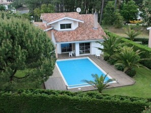 Pool - Villa with private pool, pets allowed - 8 guests (Moliets-et-Maa)