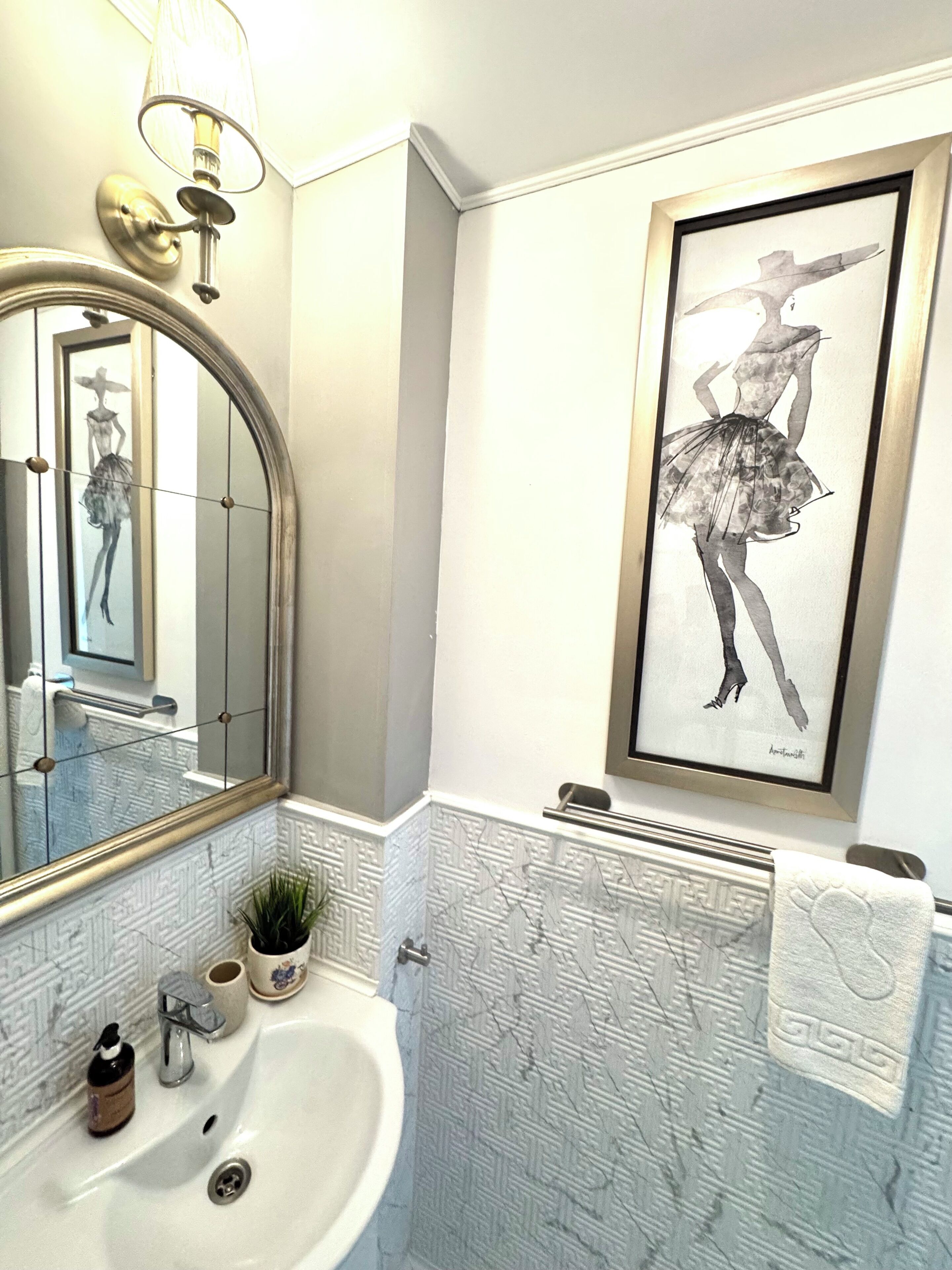 Estudio panorámico, vista al parque | Baño