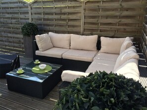 Terrace/patio - Villa with heated pool - 8 guests (Moliets-et-Maa)