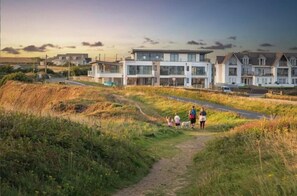 Exterior - Sea View Stylish Apt with Sauna, Steps to Beach (Bude)
