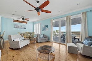 TV, DVD player, table football, ping pong - Gulf View Townhome | Gorgeous Views, Game Room, & Family Fun! (Pensacola Beach)