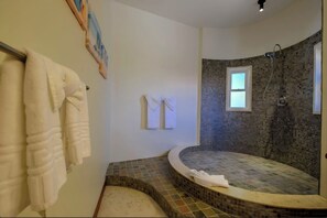Shower, hair dryer - Fabulous views of the sea only footsteps away from your door. (San Pedro - North)