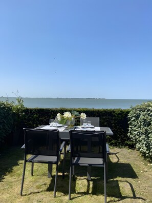 Outdoor dining - Apartment with Bay View (Le Crotoy)