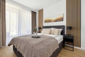 1 bedroom, iron/ironing board, travel cot, WiFi - Apartment with Rooftop Pool | Air Conditioning | Terrace (Mielno)