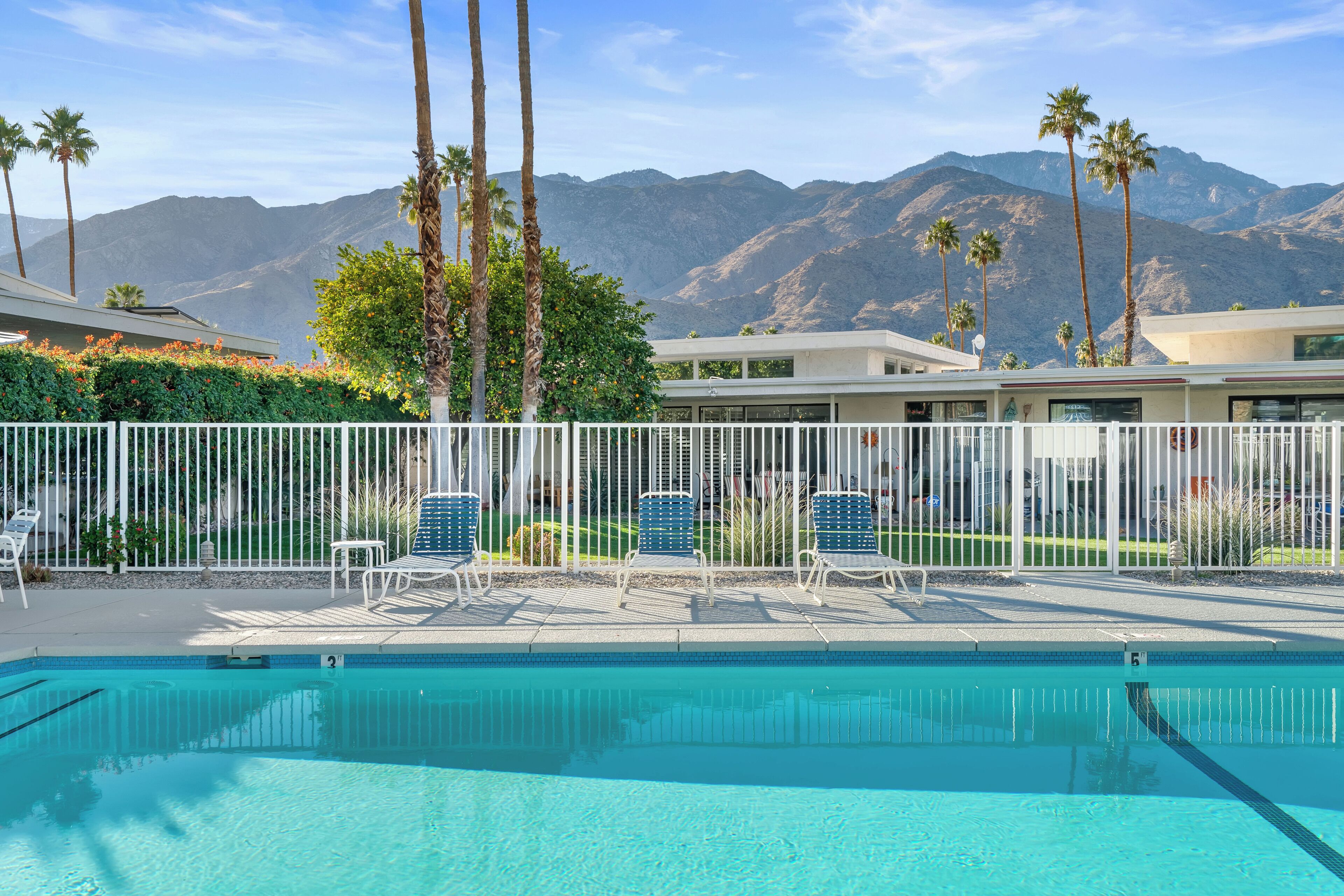 A heated pool