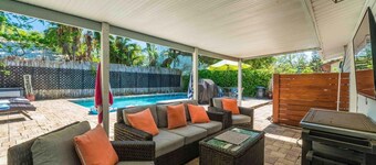 Vilano Beach I Ocean - Private Pool - Fire Pit 3 Bedroom Home