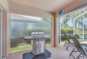 Terrace/patio - Florida Waterfront Home with WiFi Private Pool - Short Drive to Beach (Fort Myers)