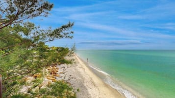Vlak bij het strand