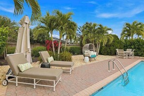Pool - Private heated-or-cooled pool, lush backyard, open-concept, upscale interiors (Naples)