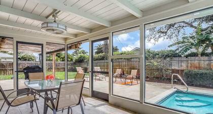 Single level family home w/private pool & furnished patio w/grill, dog-friendly.