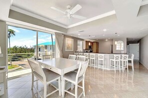 Dining - Luxe waterfront townhome with water views, 4 decks, & all-new interior (Englewood)