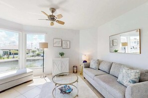 Living area - Waterview condo with shared pool, pickleball, and WIFI (Marco Island)