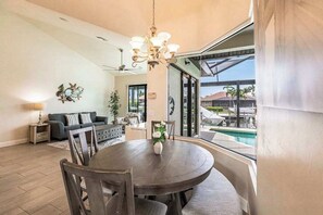 Interior - Modern waterfront retreat has pool with spa waterfall, close to Gulf beaches (Marco Island)