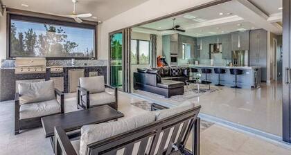 Spacious modern home close to beach with pool, central AC, & washer/dryer