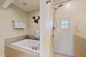 Shower, hair dryer, towels - Canal-front Cape Coral oasis w/ private pool, hot tub & Dog friendly (Cape Coral)