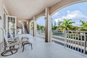 Terrace/patio - Family-Friendly, Gulf View Condo w/ Pool - Walk to the Beach (Fort Myers Beach)