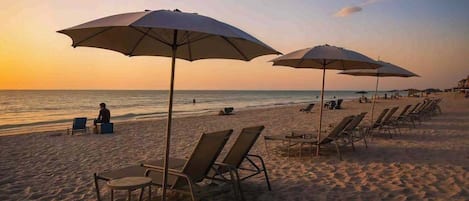 Vlak bij het strand