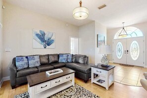 TV, offices - Dog-Friendly Retreat w/ Heated Pool, Kayaks, Game Room & More! (Punta Gorda)