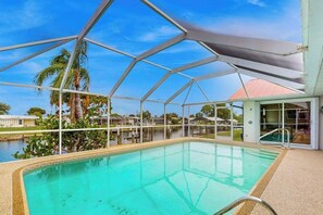 Pool - Dog-Friendly Waterfront Retreat with Private Pool, Dock, Pool Table (Port Charlotte)