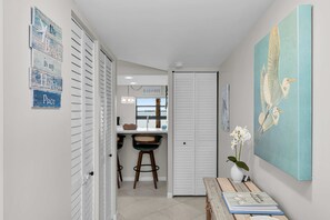 Interior - Water view condo with shared pool, panoramic balcony views, and WIFI (Marco Island)