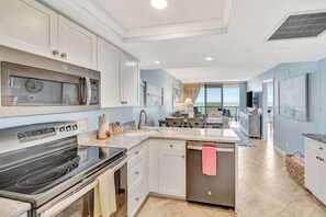 Fridge, microwave, oven, stovetop - Unwind with Ocean Views: Your Perfect Marco Island Escape! (Marco Island)