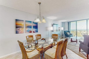 Interior - Gulf-view condo with private balcony, pool, tennis, beach access, & WiFi (Marco Island)