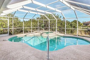 Pool - Dog-friendly home with private heated pool, grill, A/C, & washer/dryer (Port Charlotte)