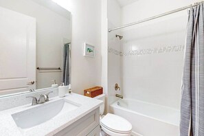 Shower, hair dryer, towels - Dog-friendly, canal-front getaway with a dock, screened lanai, & washer/dryer (Saint James City)