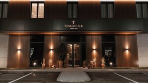 A modern building with a sign reading 'TRADICIA' and 'SINCE 2025'. - TRADICIJA HOTEL (Banja Luka)