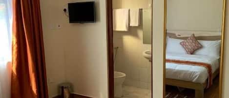 In-room safe, desk, laptop workspace, blackout drapes