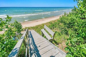 Beach nearby - Dog-friendly home with lake views, wood stove, kayaks/SUPs, & W/D (Coloma)