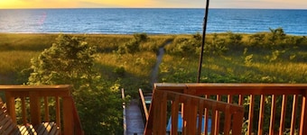 Lakefront Home w/Private Beach, High-Speed WiFi, Outdoor Dining Area, & Firepit