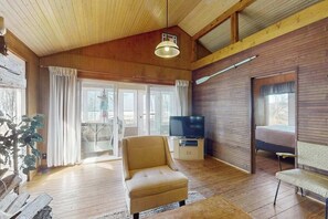 TV, fireplace, DVD player, offices - Private Cottage w/Wood-Burning Fireplace, WiFi, and Lakefront Access (Fennville)