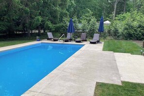 Pool - Well-kept home with private outdoor pool, free WiFi, and pool table (Sawyer)