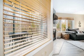 TV, fireplace, DVD player, offices