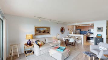 TV, fireplace, offices