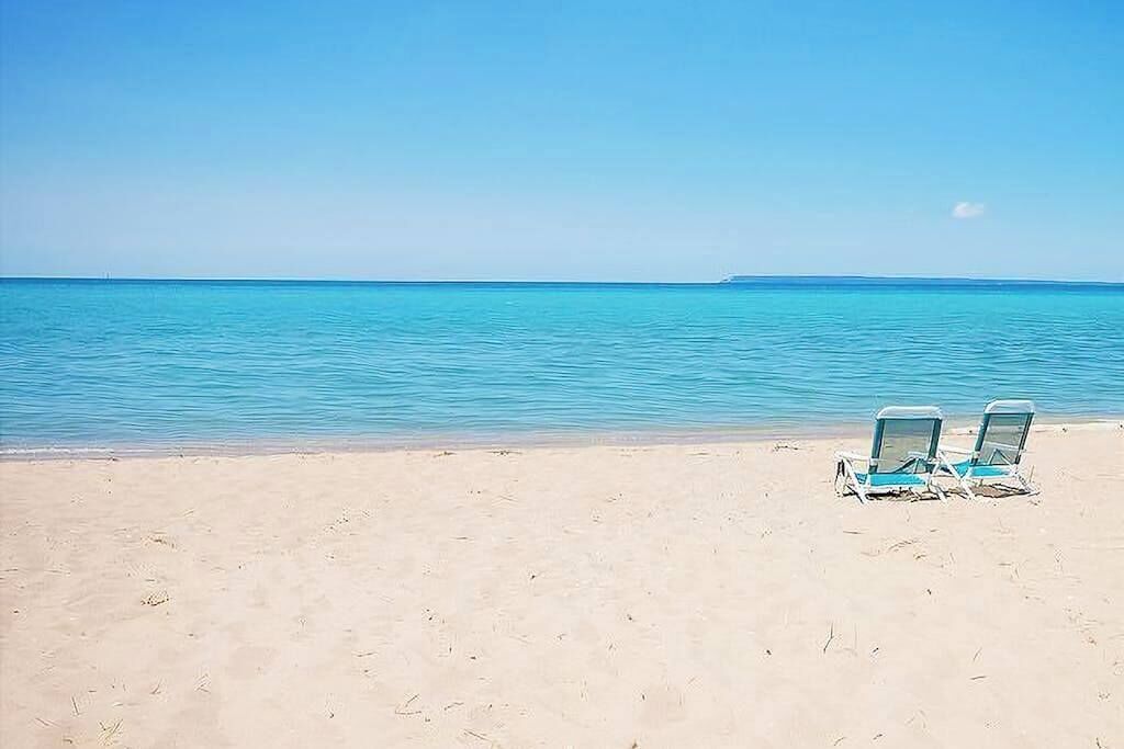 On the beach