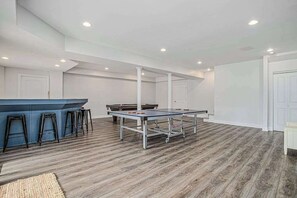 Games room - Airy home with private pool, hot tub, big game room, & golf cart - walk to beach (New Buffalo)