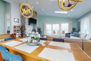 Dining - Lake Michigan Retreat w/ stunning views, hot tub, & large patio! (Michiana)