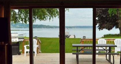 Remodeled, waterfront home on Portage Lake with dock & firepit - 2 dogs OK