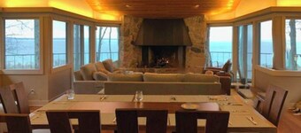 Secluded lake-view home with large deck, private gas grill, AC