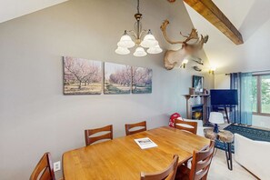 Dining - Dog-friendly secluded home near Suttons Bay with water views, firepit, fireplace (Suttons Bay)