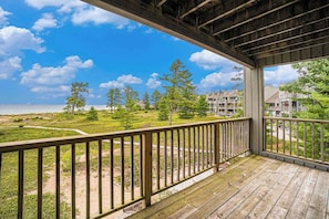 Property grounds - Lake-view condo with private beach, fireplace, deck, washer/dryer, streaming (Glen Arbor)