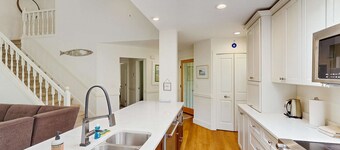 Spacious remodeled home near the lake with a washer/dryer, central AC