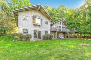 Exterior - Peaceful, two-story home with a firepit & washer/dryer - close to the beach (Empire)