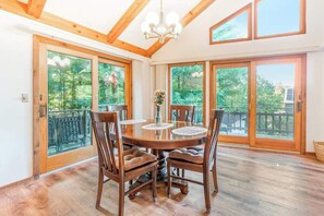 Dining - Peaceful, two-story home with a firepit & washer/dryer - close to the beach (Empire)