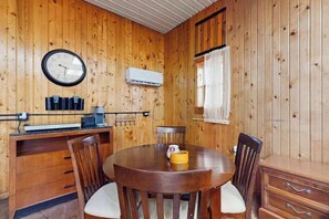 Dining - Peaceful wooded escape w/ kitchenette, gas grill, WIFI, lakes & trails nearby (Covert)