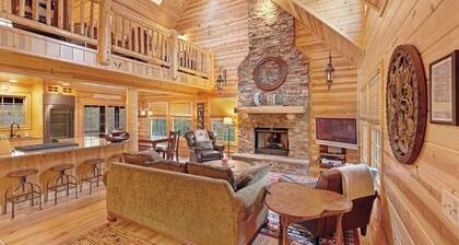 Log Cabin-Style Home with Private Hot Tub and Close Proximity to the Lake