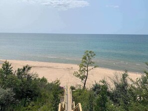 On the beach - Picturesque Home on Lake Michigan w/ patios, gas grill & WIFI (Coloma)