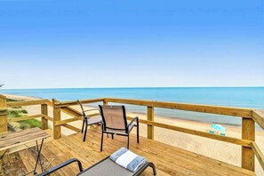 Property grounds - Lakefront house on 5 acres with gorgeous lake views, private beach, kayaks (Manistee)